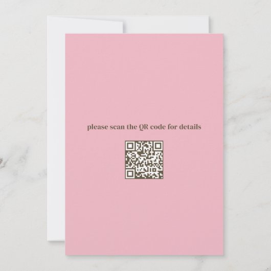 Invitation Cute aquarelle Ice Cream Cone Anniversaire QR Code (Dos)