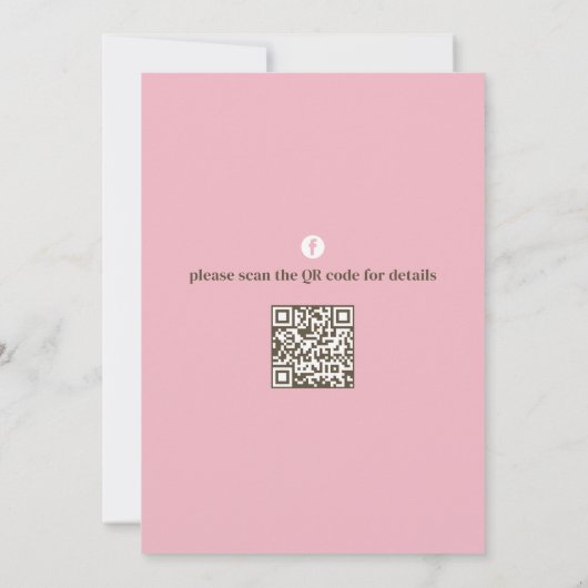 Invitation Cute aquarelle Ice Cream Cone Anniversaire QR Code (Dos)
