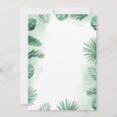 Invitation Cute Aquarelle Safari Animaux Baby shower (Dos)