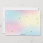 Invitation Cute arc-en-ciel Panda Art Party Paint Anniversair (Dos)