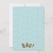 Invitation Cute Arch Bleu Éffrayant 1er Halloween Anniversair (Dos)