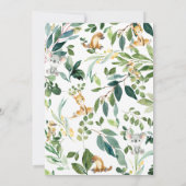 Invitation Cute Australian Animaux Koala 1er anniversaire fêt (Dos)