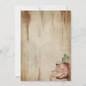 Invitation Cute Baby Cowboy Hat Shoes Cactus (Dos)