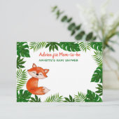 Invitation Cute Baby Fox | BABY SHOWER | Conseils Pour Maman- (Debout devant)