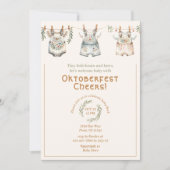 Invitation Cute Baby shower allemand Oktoberfest (Devant)