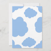 Invitation Cute Blue Airplane Boys 5e anniversaire (Dos)