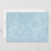 Invitation Cute Blue Grey Baby Elephant Aquarelle Photo (Dos)