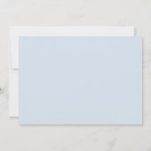 Invitation Cute Blue Safari Animaux Garçon Baby shower (Dos)