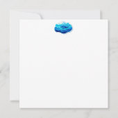 Invitation Cute Blue Whale, personalized (Dos)