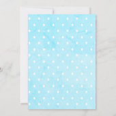 Invitation Cute Blue White Stork Baby Boy Douche (Dos)