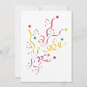 Invitation Cute Boho Baby Hérisson 1er anniversaire (Dos)