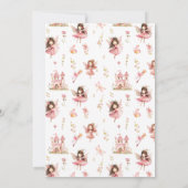 Invitation Cute Boho Blush Fairy First Birthday Girl (Dos)