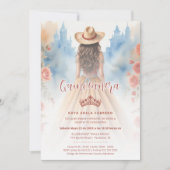 Invitation Cute Boho Cowgirl Charming Quinceañera with (Devant)