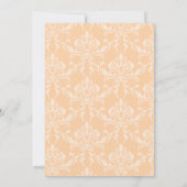 Invitation Cute Boho Orange Petit Baby shower Citrouille (Dos)