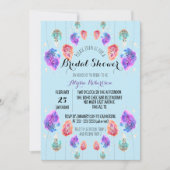 Invitation Cute Boho Pastel Aquarelle Fête des mariées de feu (Devant)