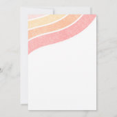 Invitation Cute Boho Sun Girls Premier anniversaire (Dos)