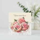 Invitation Cute boulangerie biscuit fête (Debout devant)