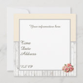 Invitation Cute boulangerie biscuit fête (Dos)