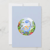 Invitation Cute Boy Aquarelle Dinosaur Baby shower moderne (Dos)