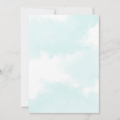 Invitation Cute Boy's Avion thème Baby Shower Party (Dos)