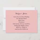 Invitation Cute Bride et Groom Mariage écossais Thème (Dos)