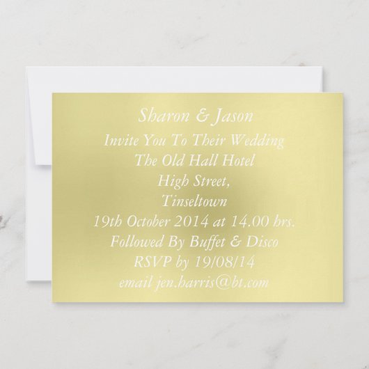 Invitation Cute Bride et Groom Mariage écossais thème (Dos)