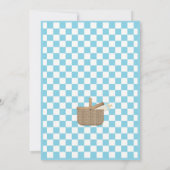 Invitation Cute Brown ours bébé garçon Baby shower de pique-n (Dos)