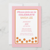 Invitation Cute Bubble Tea Girls Anniversaire (Dos)