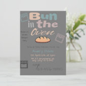 Invitation Cute Bun Dans Four BaBy Q Douche (Debout devant)