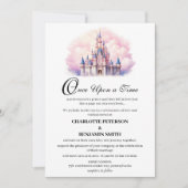 Invitation Cute Castle Fairy Mariage (Devant)