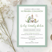 Invitation Cute Catholic Church Elegant Boy First Communion