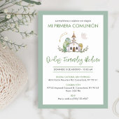 Invitation Cute Catholic Church Elegant Boy First Communion