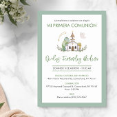 Invitation Cute Catholic Church Elegant Boy First Communion