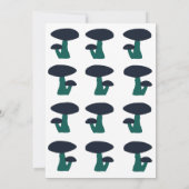 Invitation Cute Champignons Baby shower neutre genre (Dos)