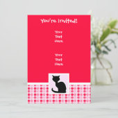 Invitation Cute chat (Debout devant)