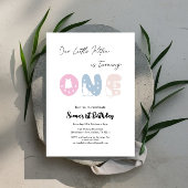 Invitation Cute Chat 1er anniversaire