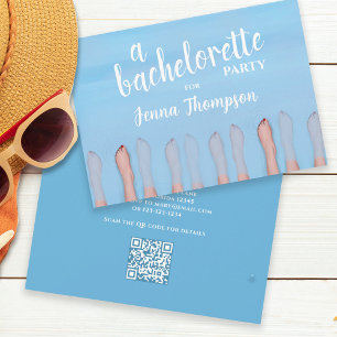Invitation Cute Chic Spa Week-end Bachelorette Party