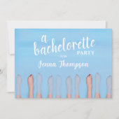 Invitation Cute Chic Spa Week-end Bachelorette Party (Devant)