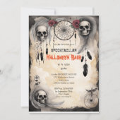 Invitation Cute citrouille Boo Halloween bash (Devant)