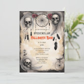 Invitation Cute citrouille Boo Halloween bash (Debout devant)