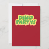 Invitation Cute Colorful Dinosaur Boys First Birthday  (Dos)