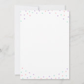 Invitation Cute Colorful Sprinkle Donuts First Birthday (Dos)