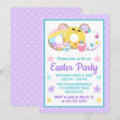Invitation Cute Cookies & Gâteaux Fête de Pâques (Devant / Derrière)