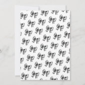 Invitation Cute Coquette Black Bow Sweet 16 Anniversaire (Dos)