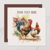 Invitation Cute Country Farm ajouter des informations (Devant / Derrière)