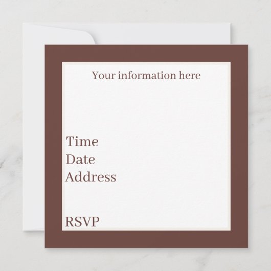 Invitation Cute Country Farm ajouter des informations (Dos)