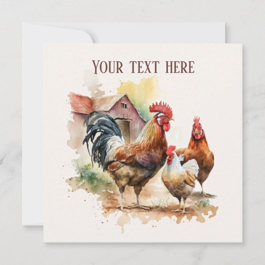 Invitation Cute Country Farm ajouter des informations (Devant)