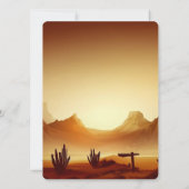 Invitation Cute Cowboy Premier Rodéo Anniversaire (Dos)