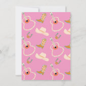 Invitation Cute Cowgirl Mod Cheval Occidental Anniversaire (Dos)