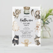 Invitation Cute Creeps Enfants Halloween Costume Party (Debout devant)